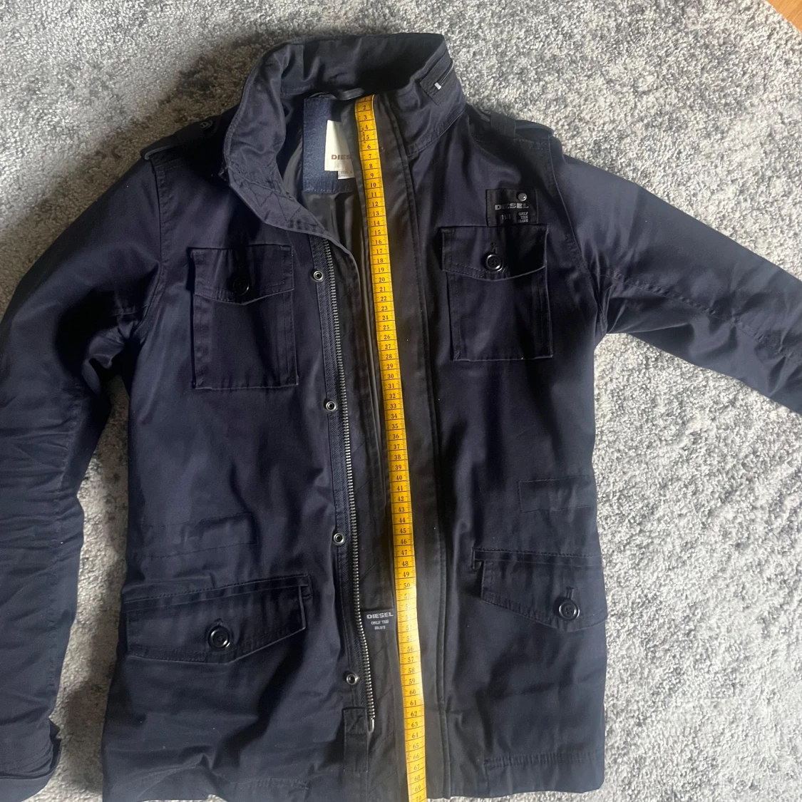 Blå/mörkblå Diesel field jacka  - 1