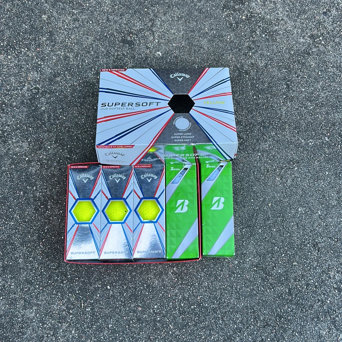 Callaway Supersoft golfbollar, gul