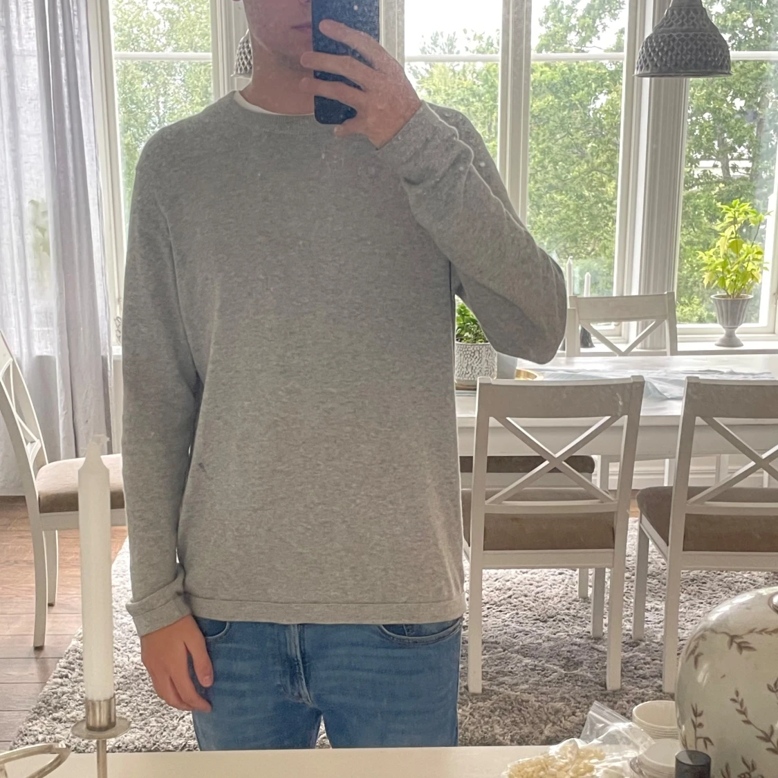 Ljusgrå kashmirtröja Marc O'Polo - 1