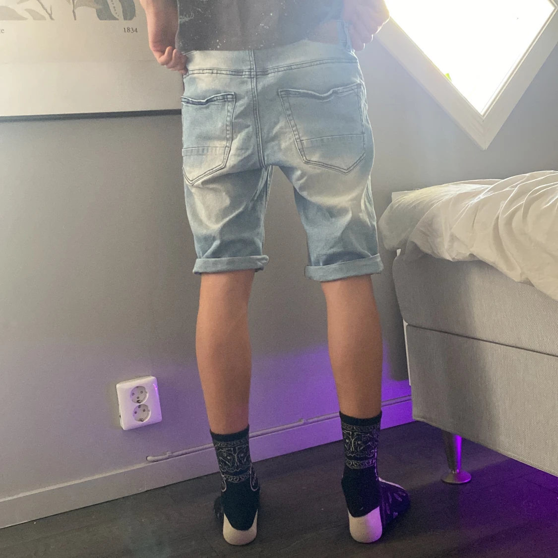 Ljusblå jeansshorts från LAB Industries - 1