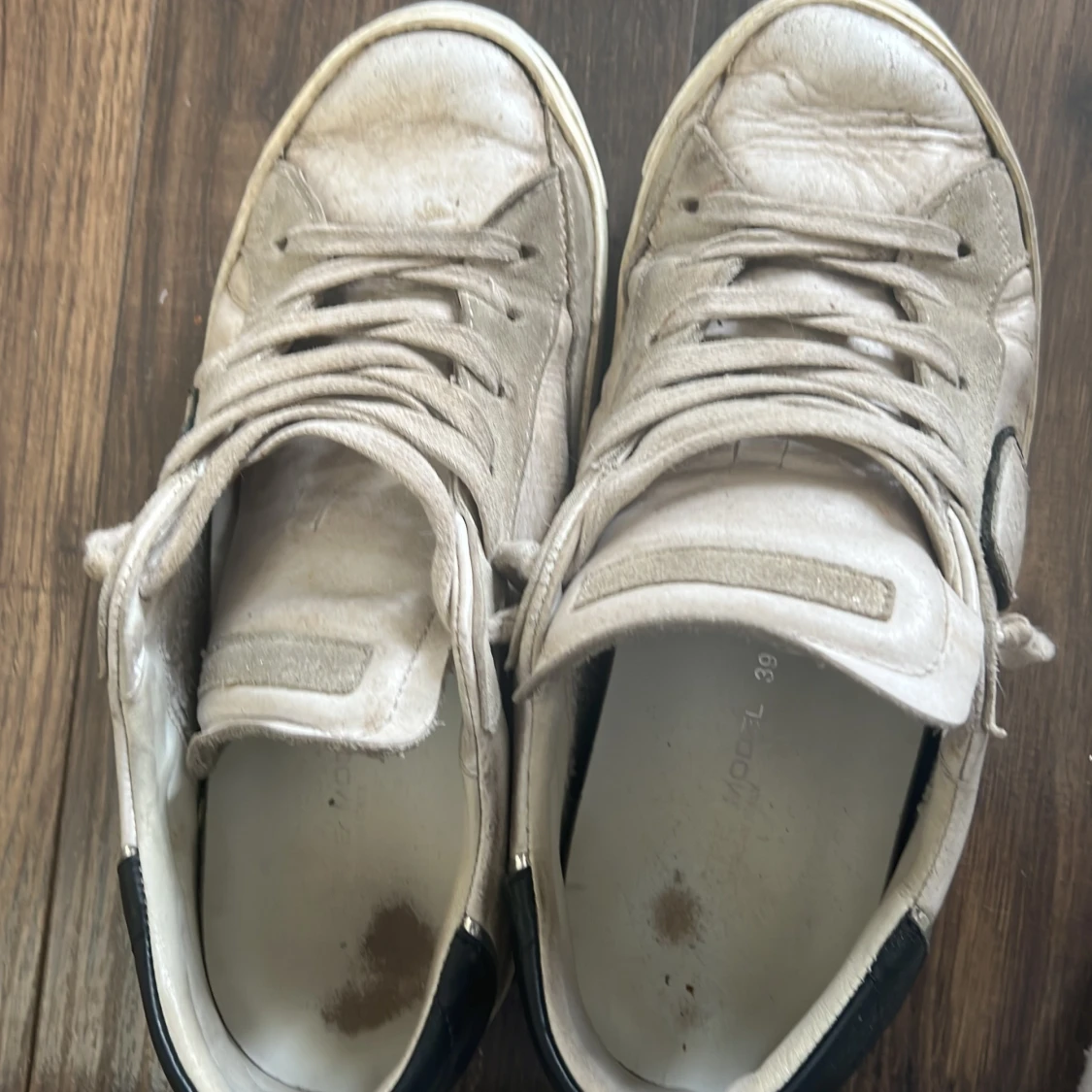 Philippe Model vita sneakers i skinn - 3