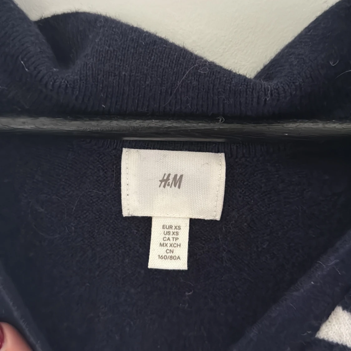 Randig stickad tröja från H&M XS - 1
