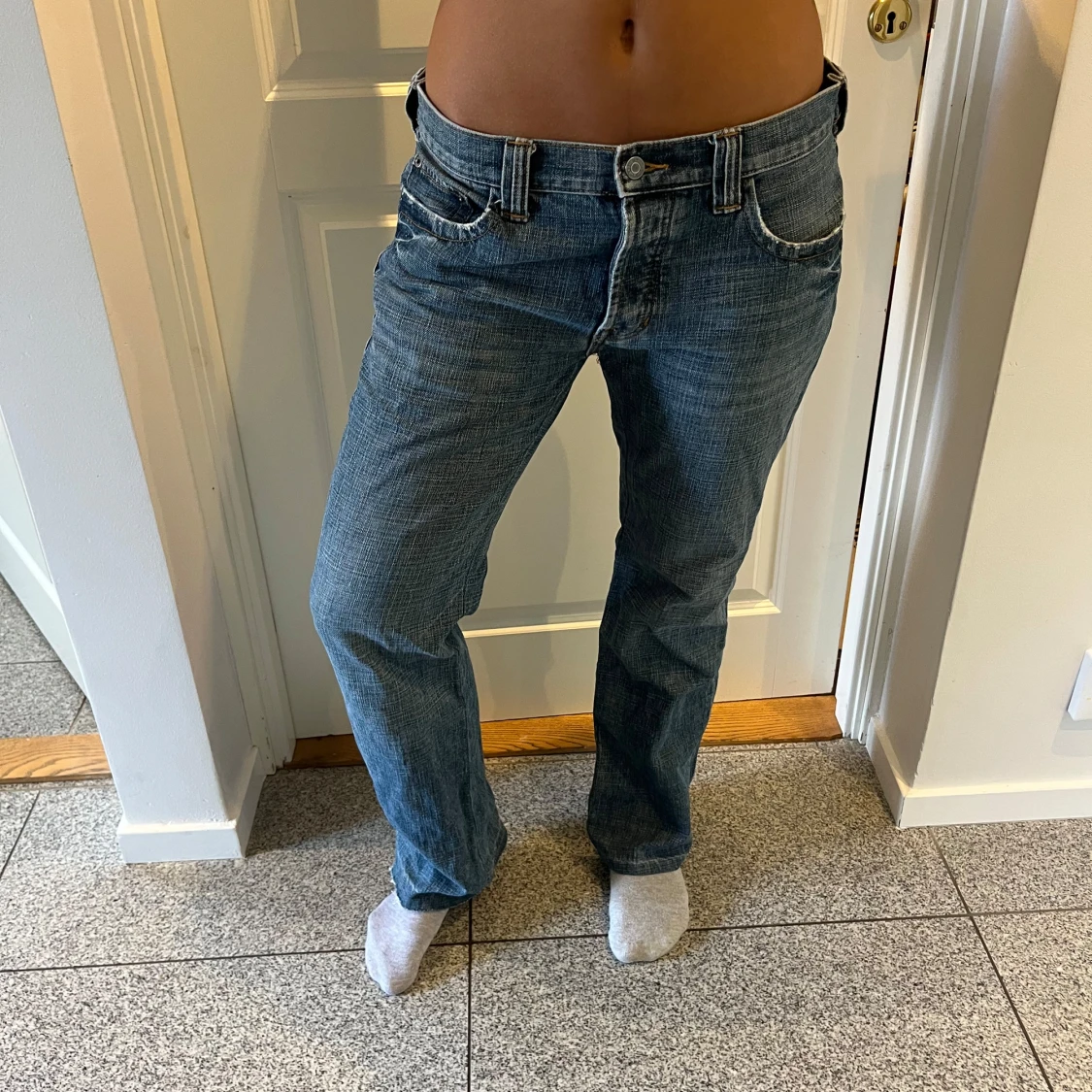 Blå straight jeans från GAP jeans - 1