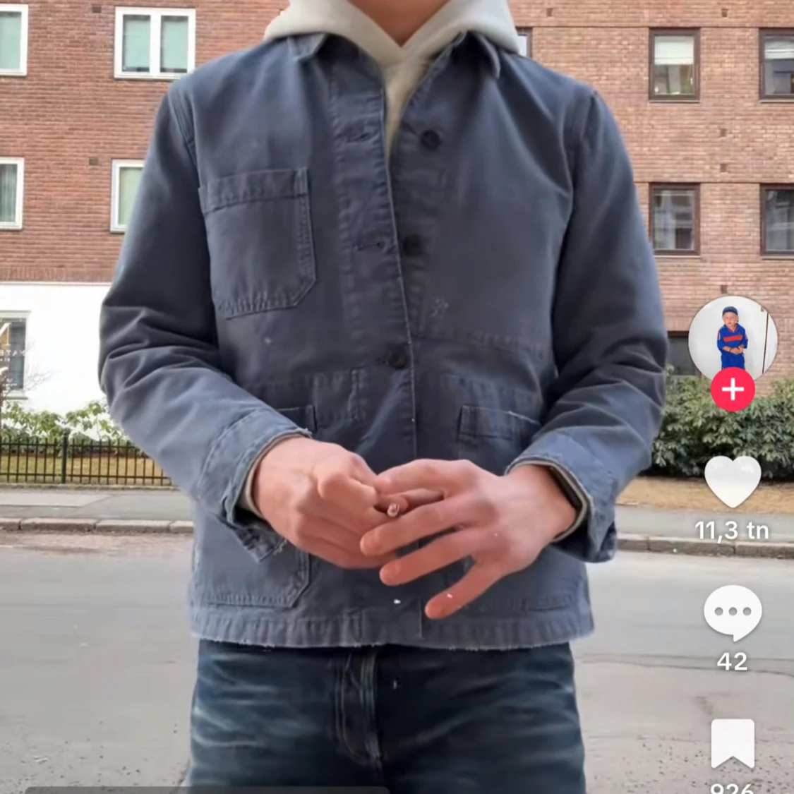 Blå overshirt från Zara - 1