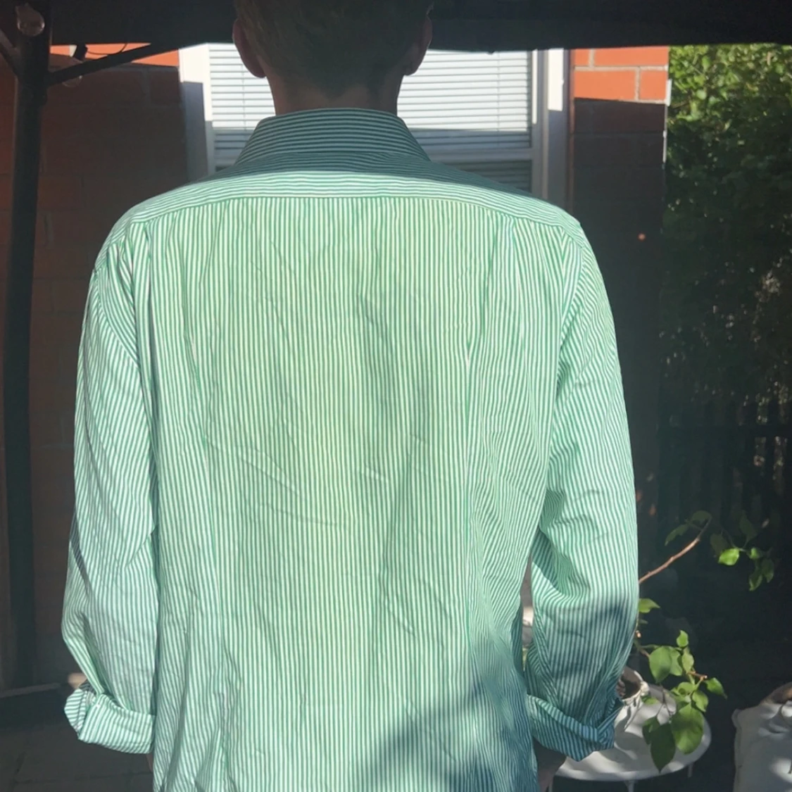 Grön- och vitrandig skjorta Ralph Lauren - 1