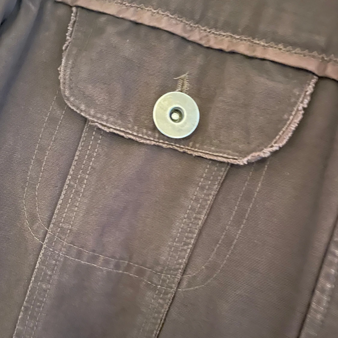 Brun sommarjacka  med stora knappar - 4