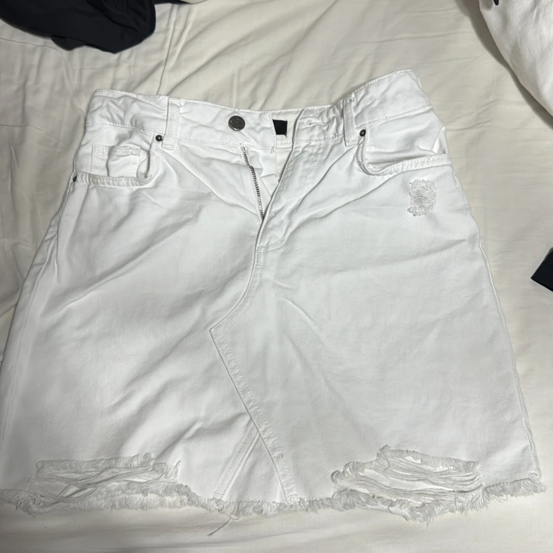 Vita jeansshorts från Even&Odd - 1