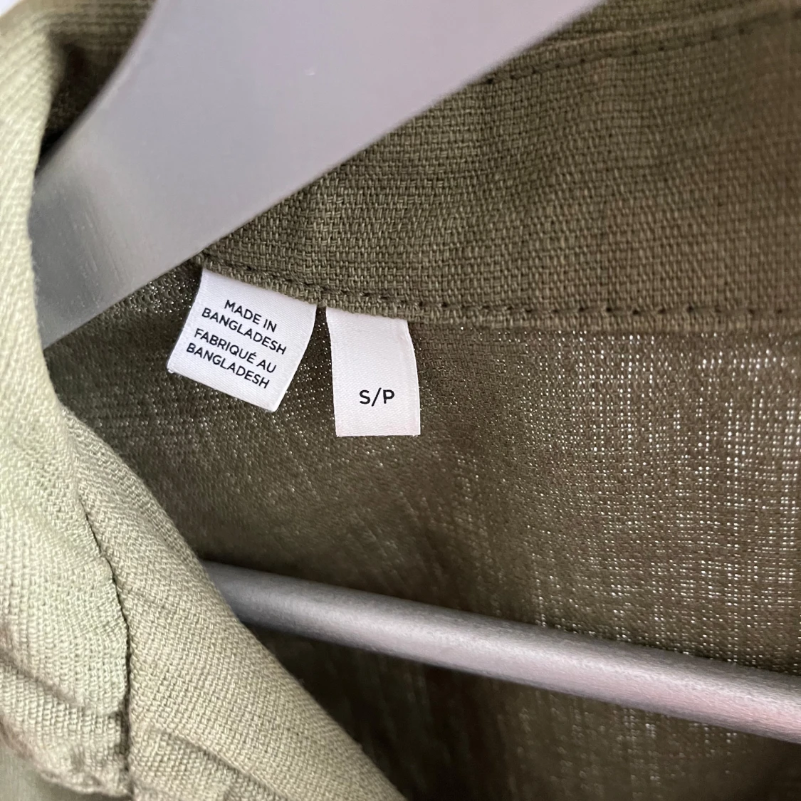 Olivgrön overshirt i storlek S - 3
