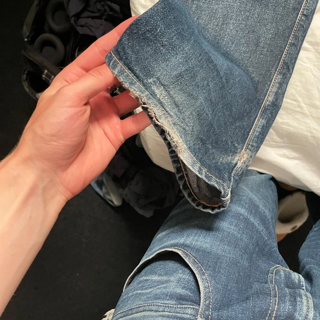Levi's 501 blå jeans straight fit - 3