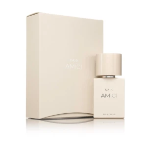 CAIA Amici Eau de Parfum - Fräsch parfym från CAIA i stilren, ljusbeige flaska! Fick den i födelsedagspresent men har inte kommit till så mycket användning💕på bild tre har jag ritat ett streck på hur mycket det är kvar, som man kan se är det mycket kvar💗skriv gärna vid frågor 