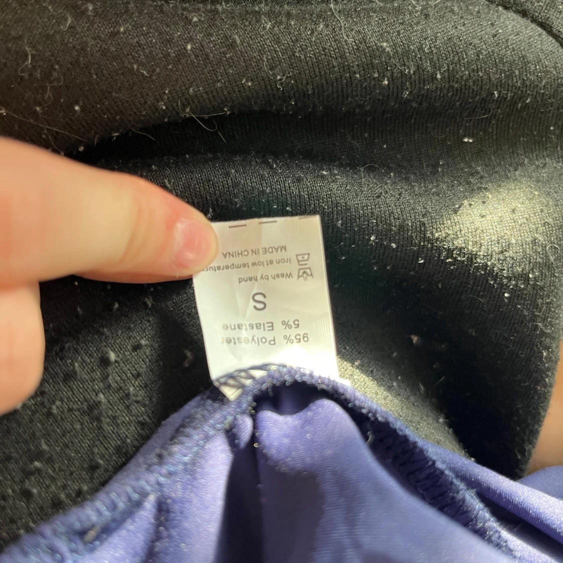 Mörkblå långärmad topp - 1