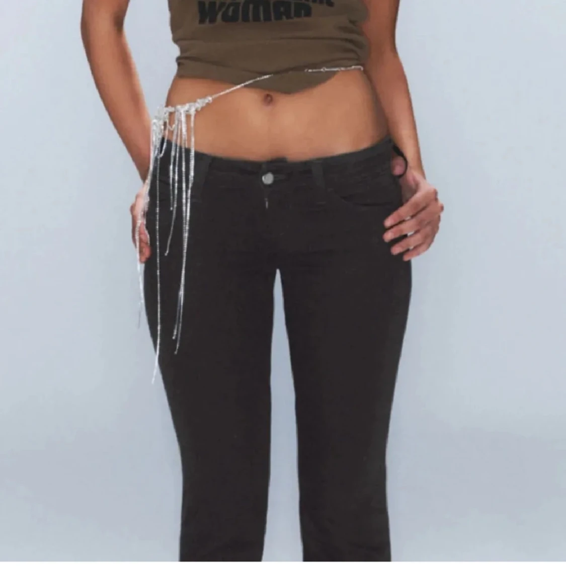 Svarta bootcut jeans - 1