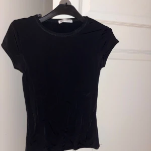 Svart basic t-shirt från Zara - Svart basic T-shirt ifrån Zara, knappt använd 💕