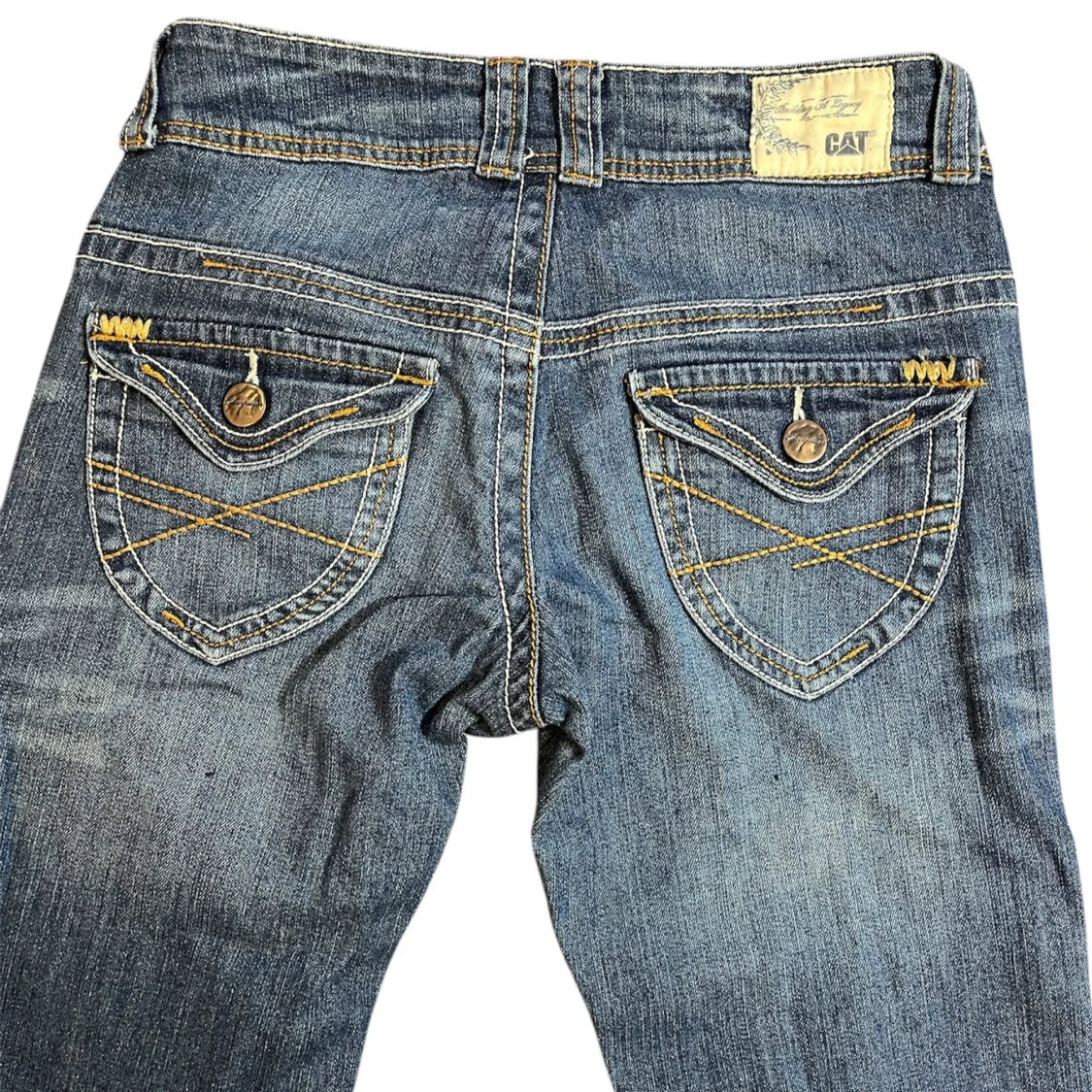 Lådmidjade bootcut jeans från Caterpillar - 3