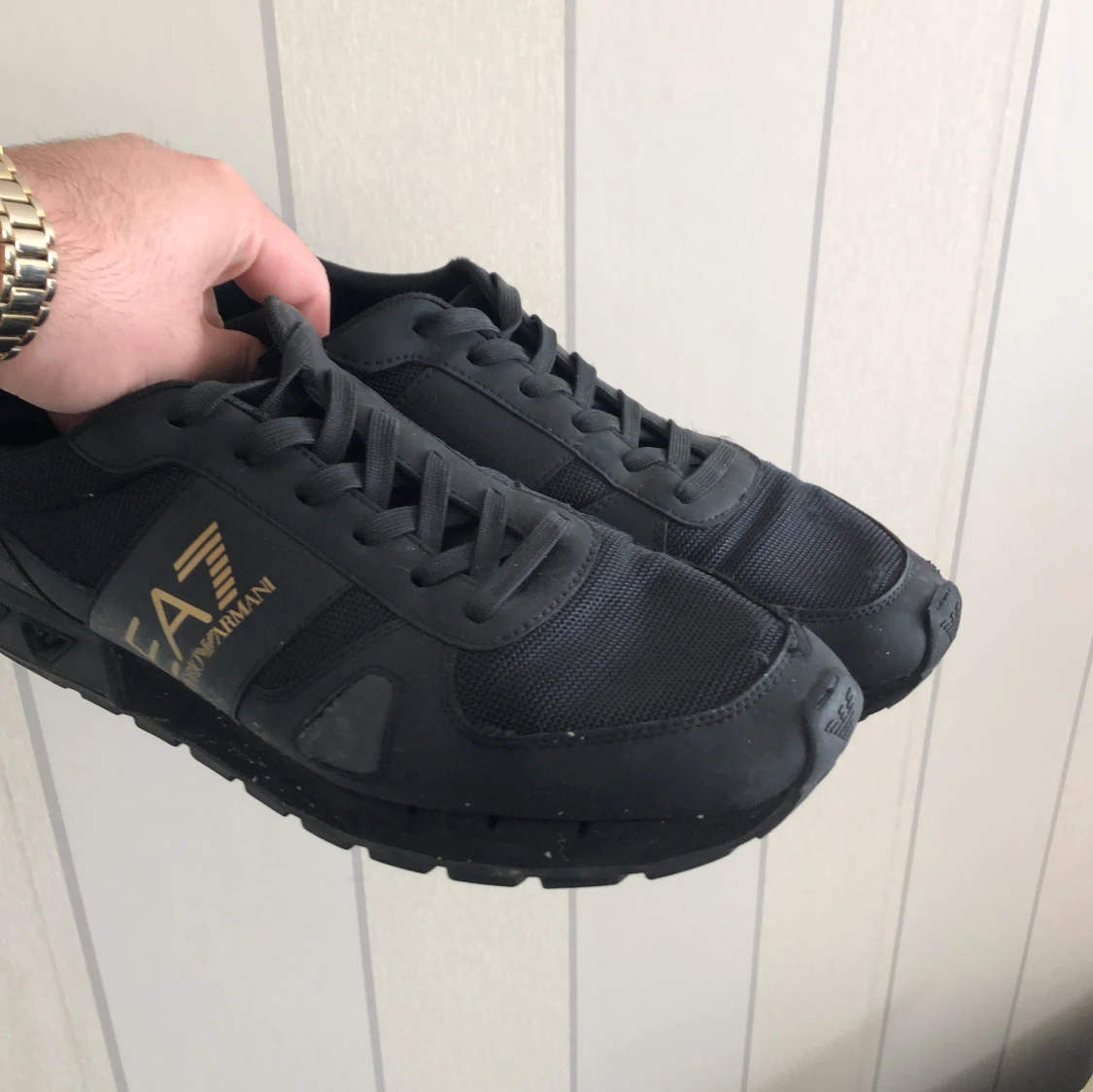 Svarta sneakers från EA7 Emporio Armani - 1