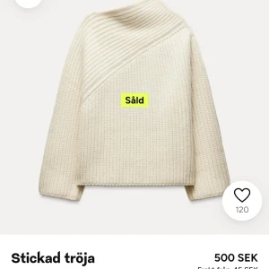 SÖKER!!! Zara stickad tröja med sned hals - Söker denna Zara tröjan!! Snälla hör av er! Helst i storlek S eller M