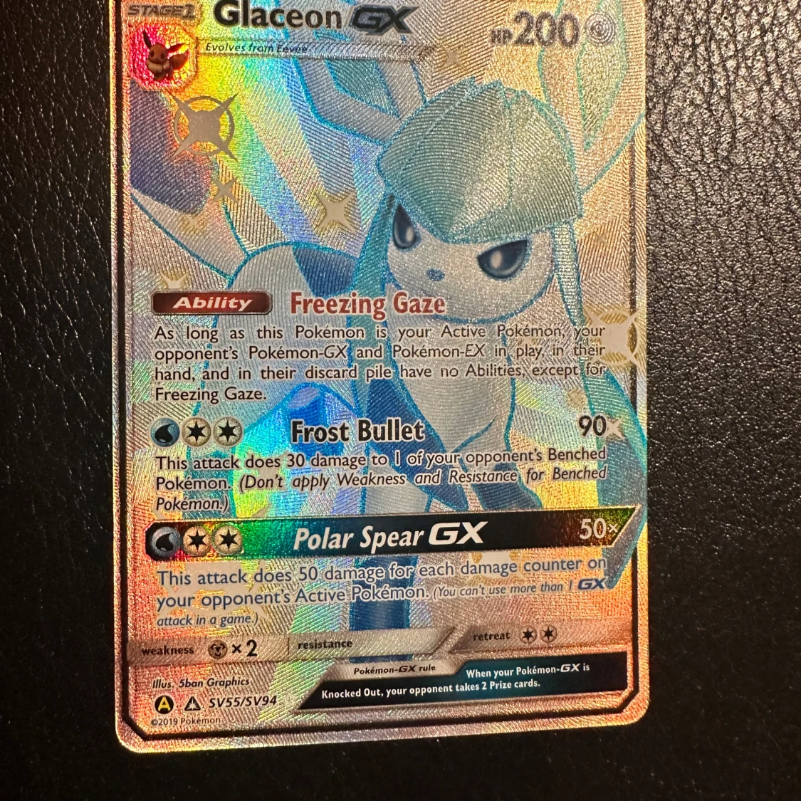 Glaceon GX Pokémonkort