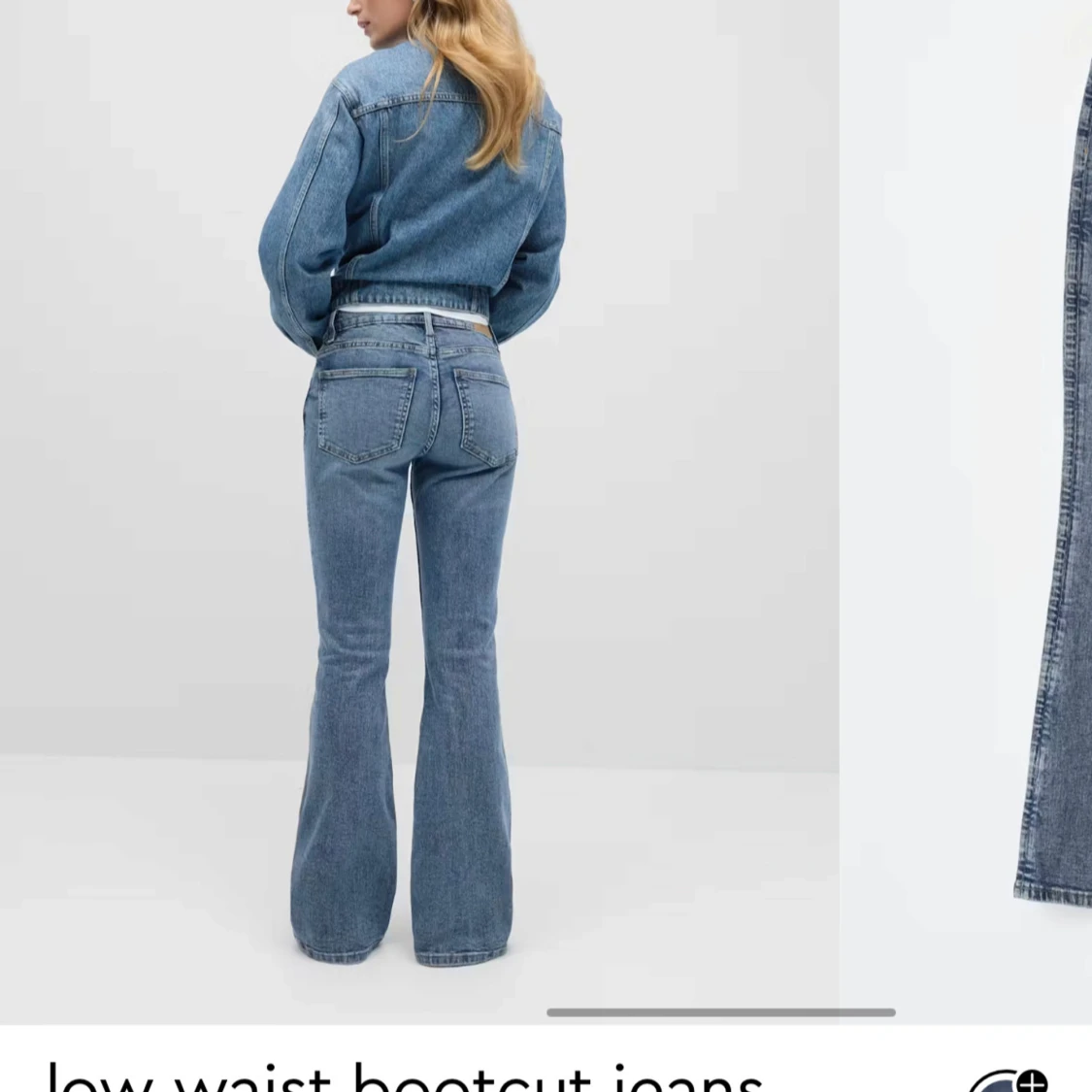 Blå bootcut jeans - 2