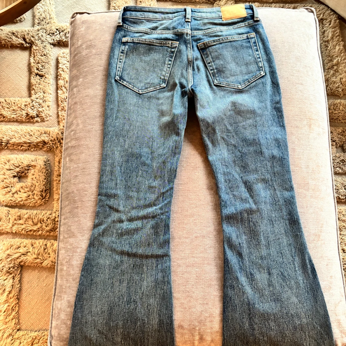 Blå bootcut jeans Weekday Flame - 1