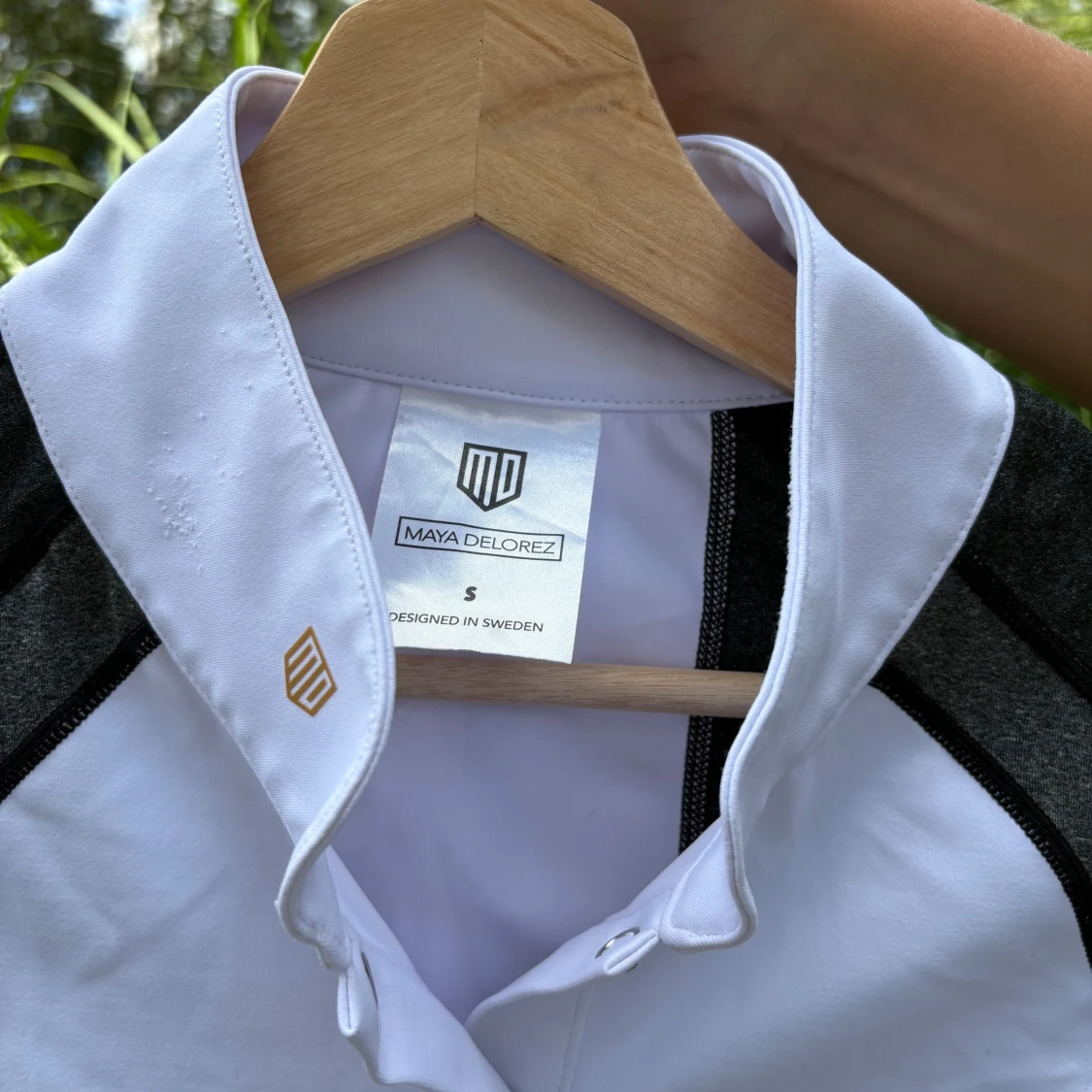 Vit och svart pikétröja Maya Delorez - 1