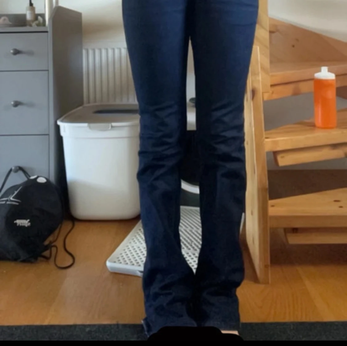 Mörkblå bootcut jeans från Lee - 1