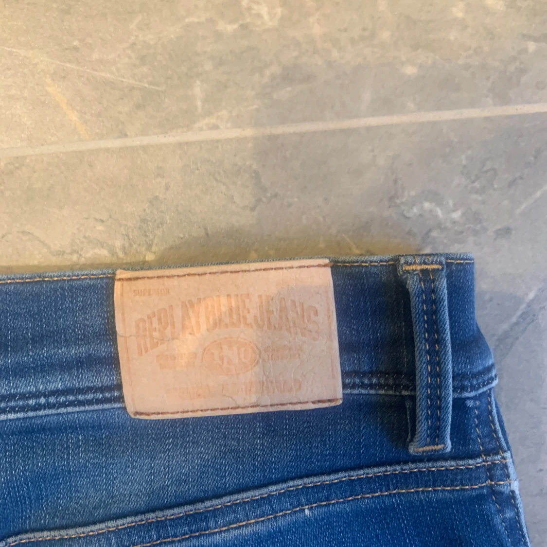 Blå jeansshorts från Replay - 4