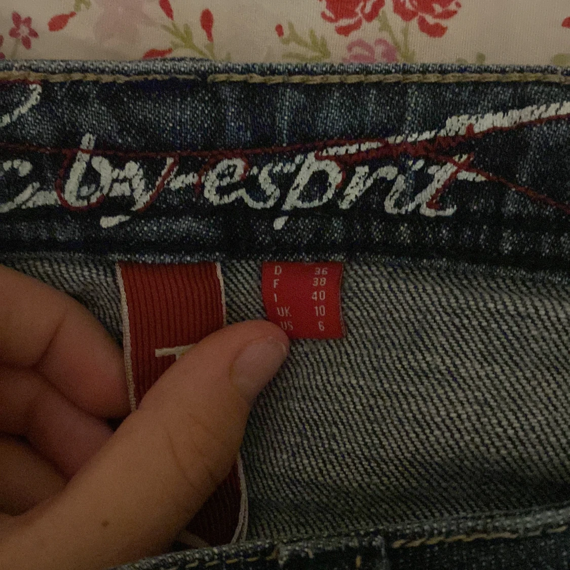 Mörkblå bootcut jeans från Esprit - 2