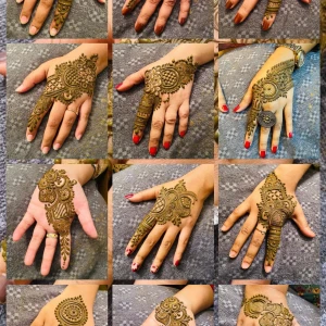 Organic Henna koner för mehndi design/ boka mig för speciellt dag - Ni kan boka mig din speciella dagen. Säljer henna koner perfekta för att skapa detaljerade mehndi-mönster på händer. Konerna ger djupa bruna och röda toner och passar för att göra blommiga, cirkulära och geometriska motiv. Perfekt för dig som vill ha unika och kreativa henna-looks till speciella tillfällen.