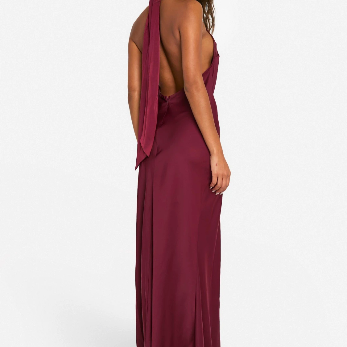 Burgundy balklänning  - 1