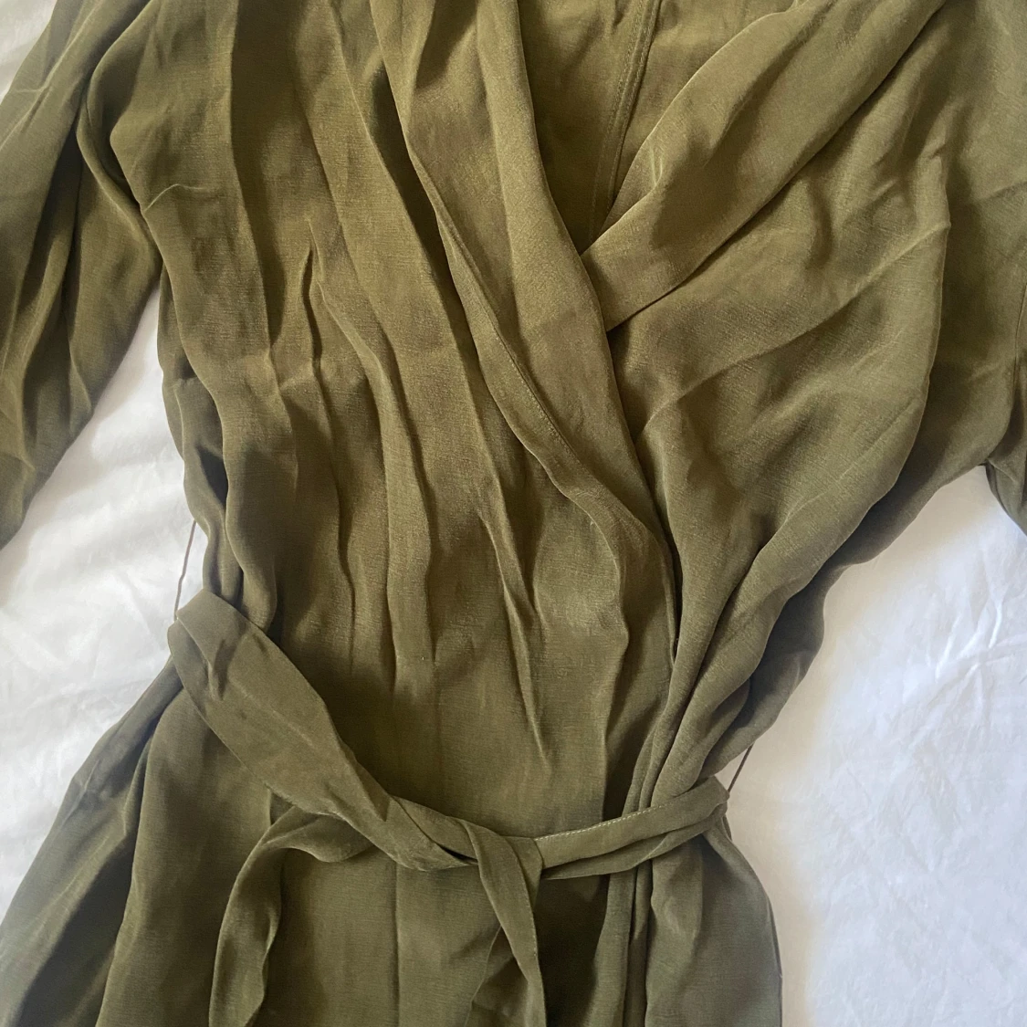 Khaki skjorta/ klänning  - 3