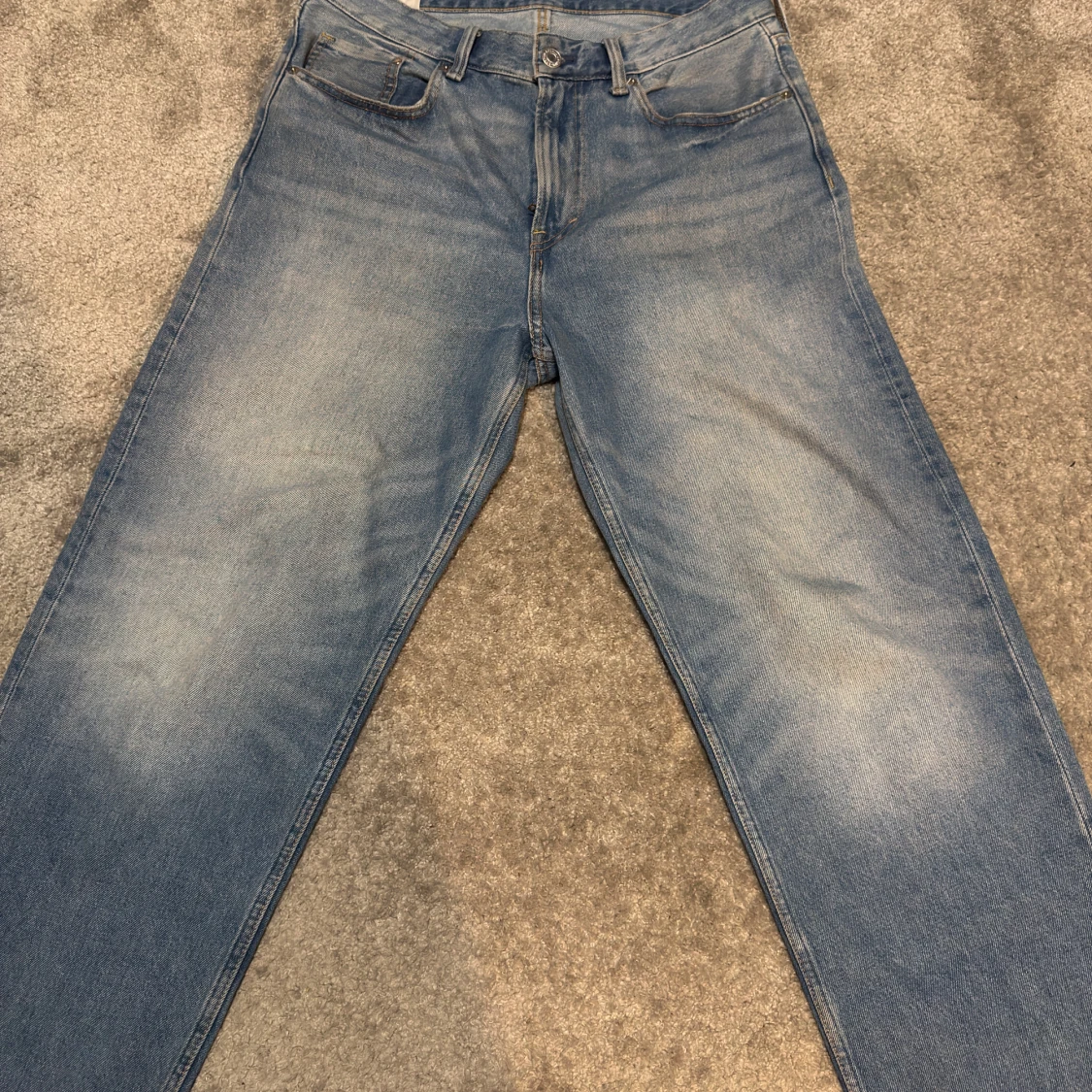 Blå loose fit jeans från H&M - 2