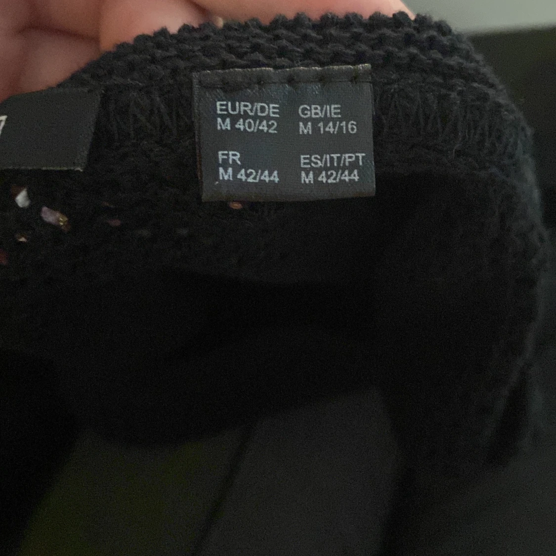 Svart stickad topp från Esmara - 2