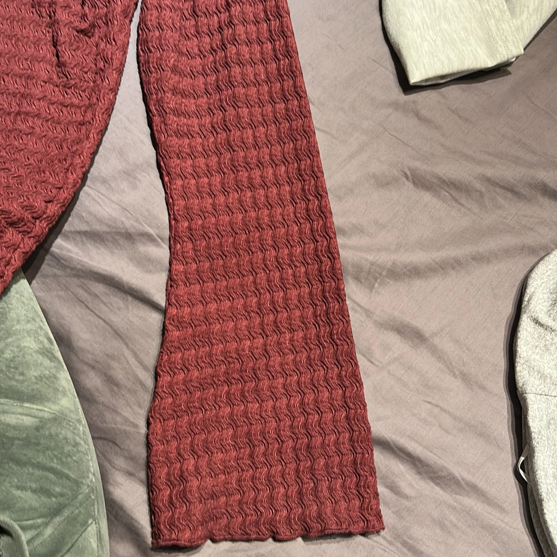 Vinröd långärmad topp från 157 - 3