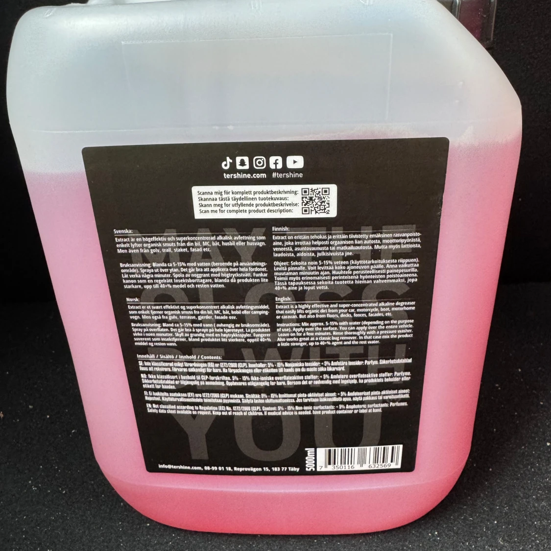 Tershine Extract Alkalisk avfettning 5L - 1