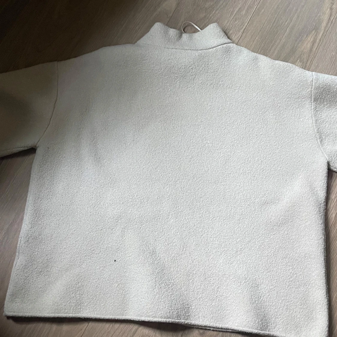 Beige polotröja i frotté - 1