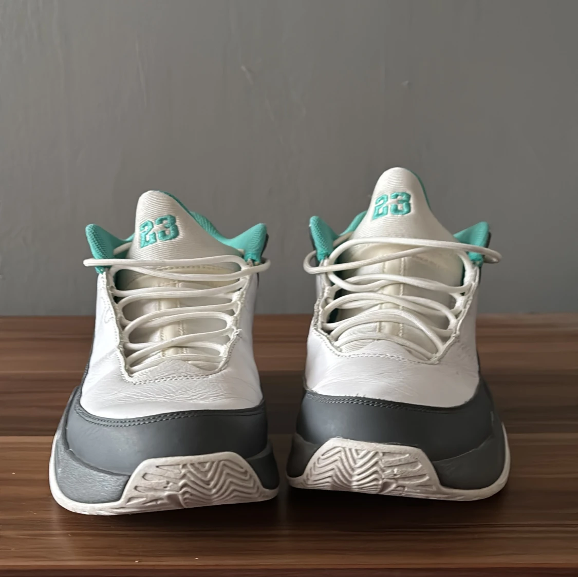 Nike Air Jordan 1 Low vit/turkos - 4