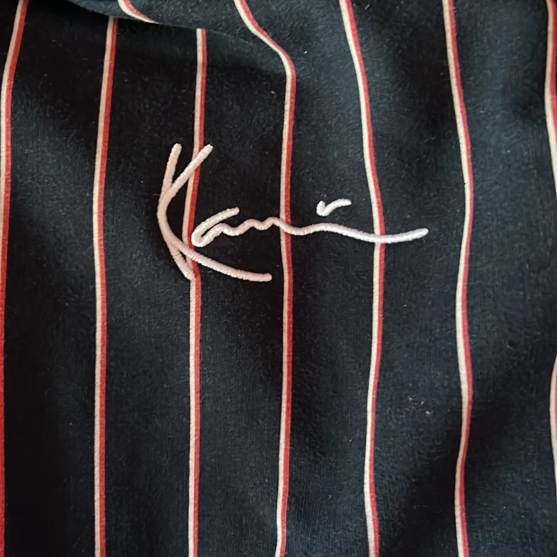 Randig hoodie från Karl Kani, marinblå - 3