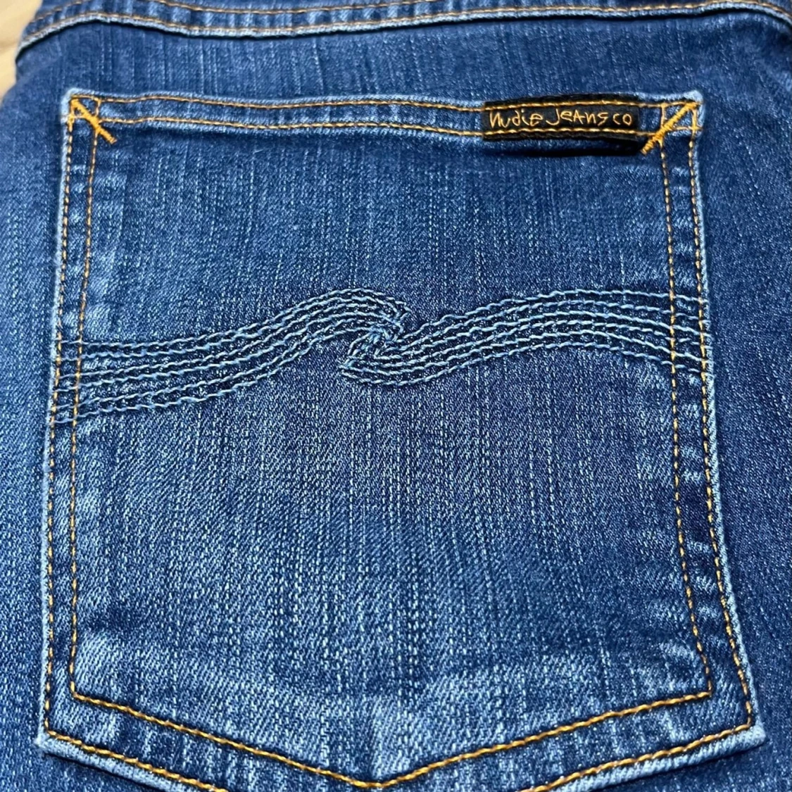 Blå slim jeans från Nudie Jeans Co - 3