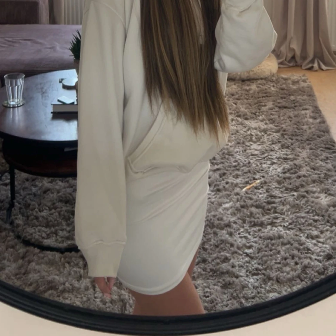 Vit kjol i mjukt material