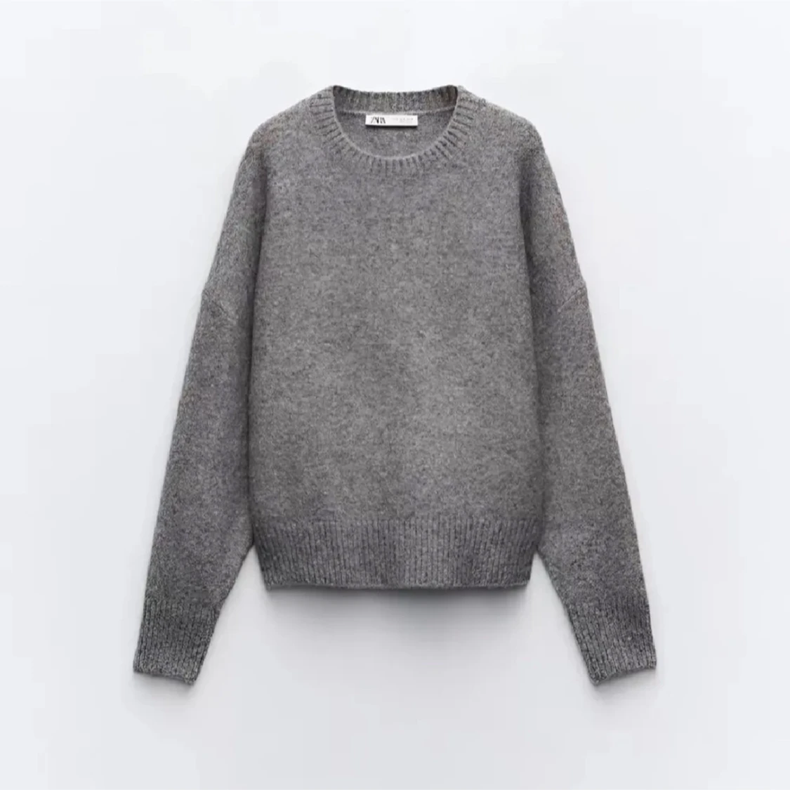 Grå stickad tröja från Zara - 2