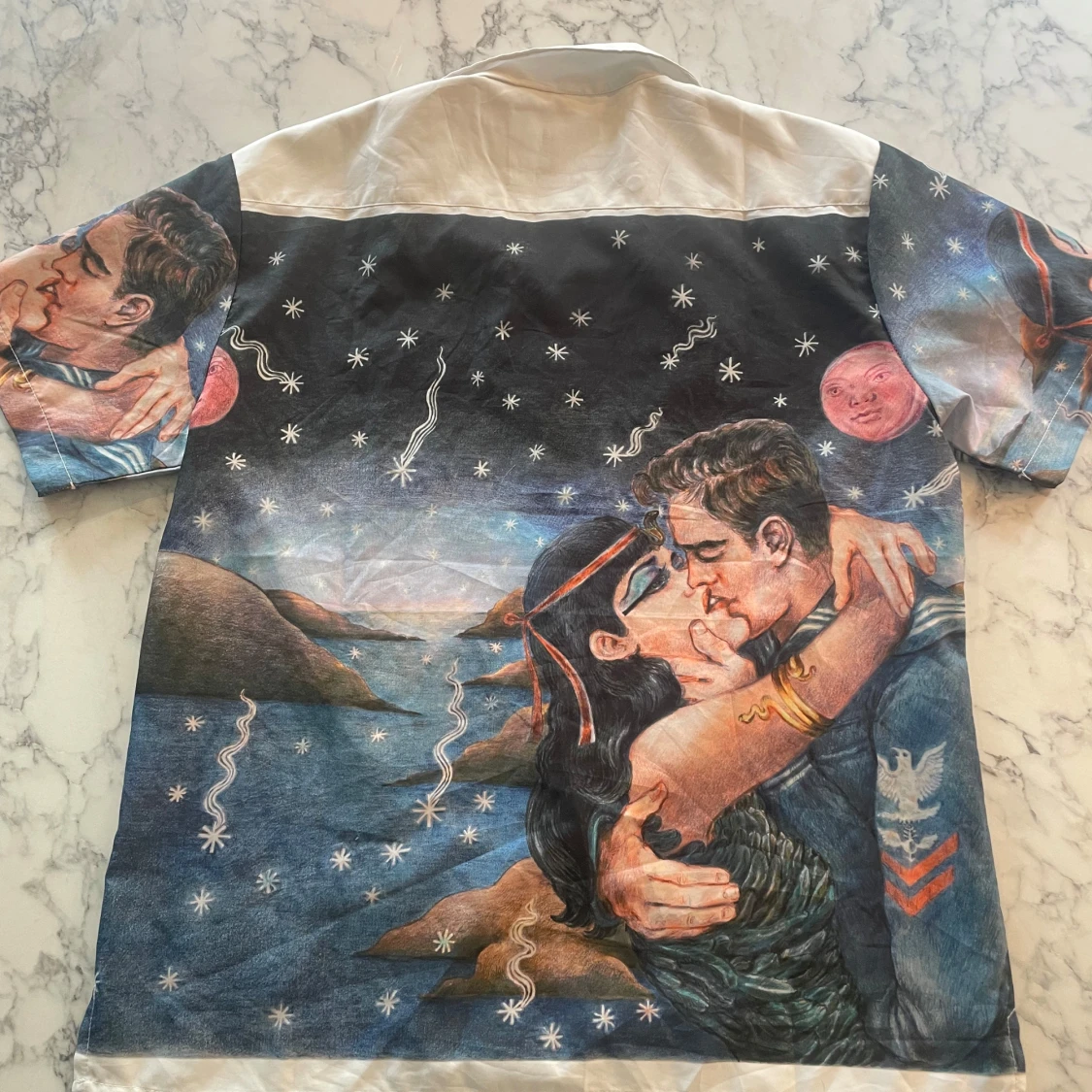 Mönstrad kortärmad skjorta från Prada x Banquet Thieves - 1