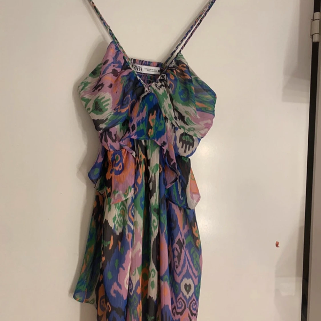 Mönstrad klänning zara - 3