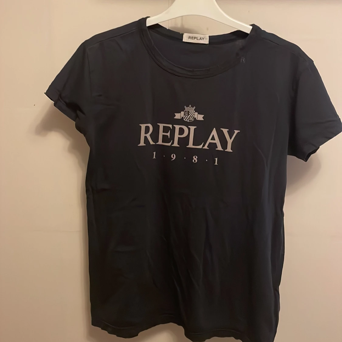 Svart Replay t-shirt med tryck - 1