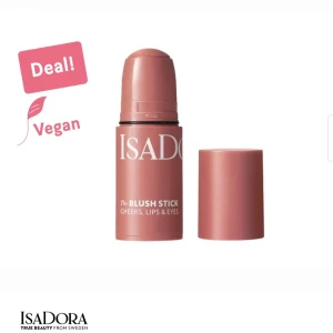 Blush Stick från IsaDora - Krämig blush stick i en varm, rosabrun nyans som passar både kinder, läppar och ögon. Enkel att applicera direkt från stiftet och perfekt att ha med i väskan. Vegansk formula. Aldrig använd!       Köpt för 120kr, säljes för 80kr 🩷                               För fler bilder skriv i chatten 🌸