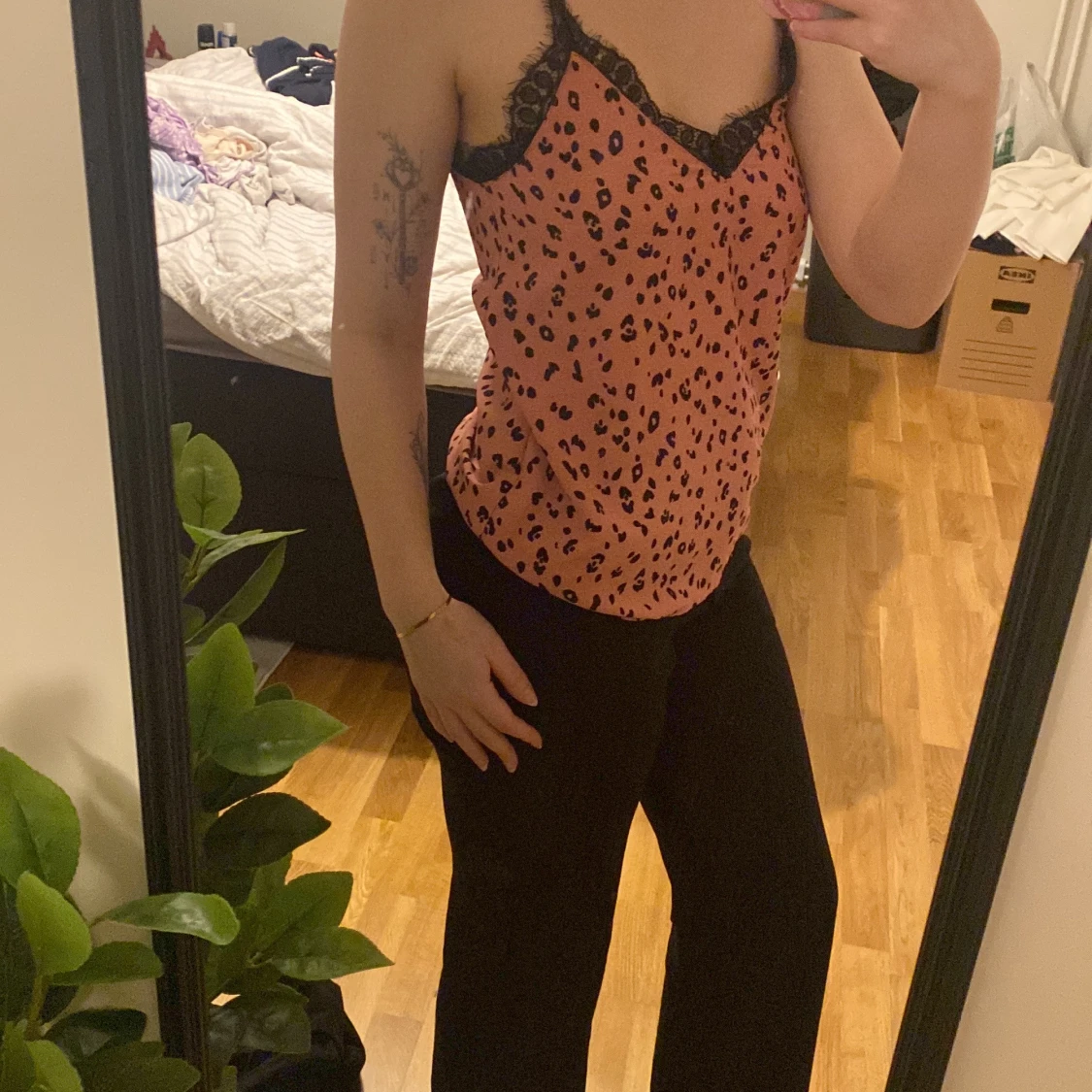 Leopardmönstrad blus