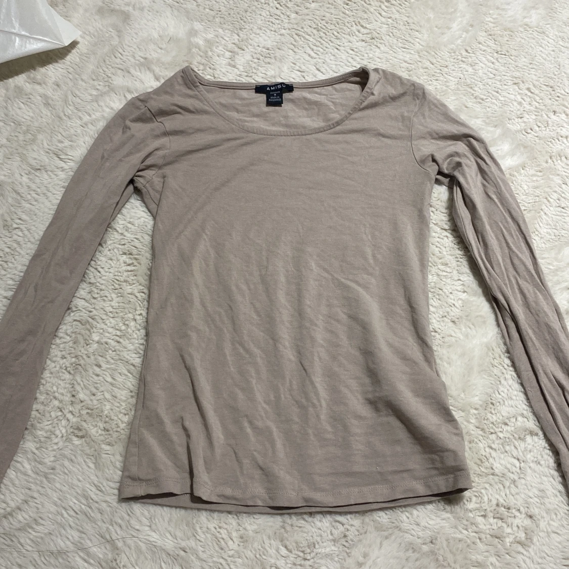 Beige långärmad topp 🤍