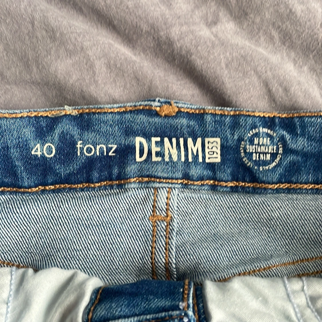 Jeanskjol med knappar från Fonz - 2