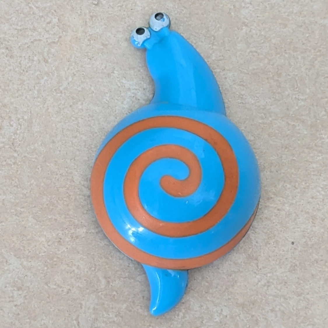 Blå snigel magnet med spiral - 2