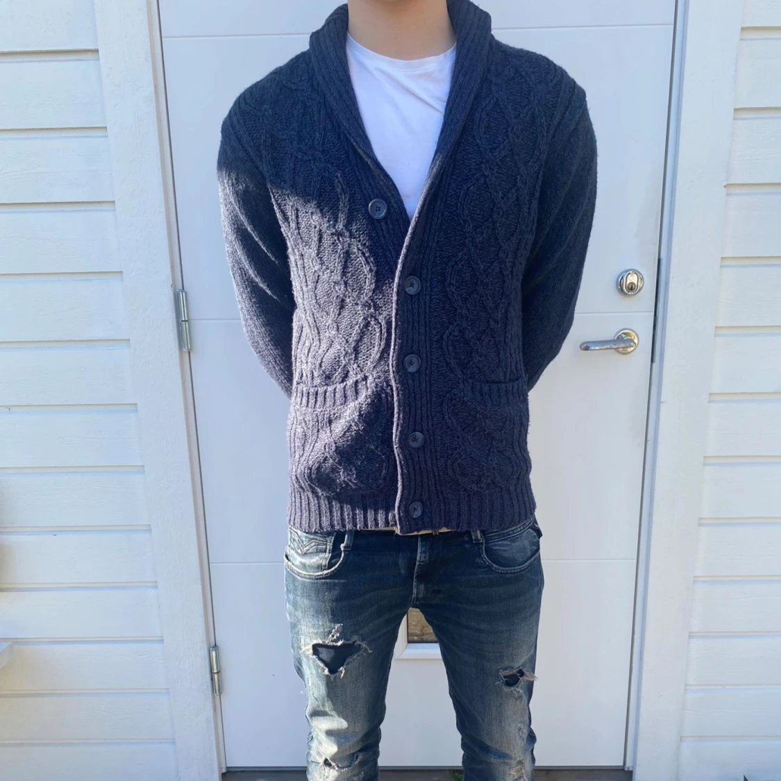 Stickad cardigan