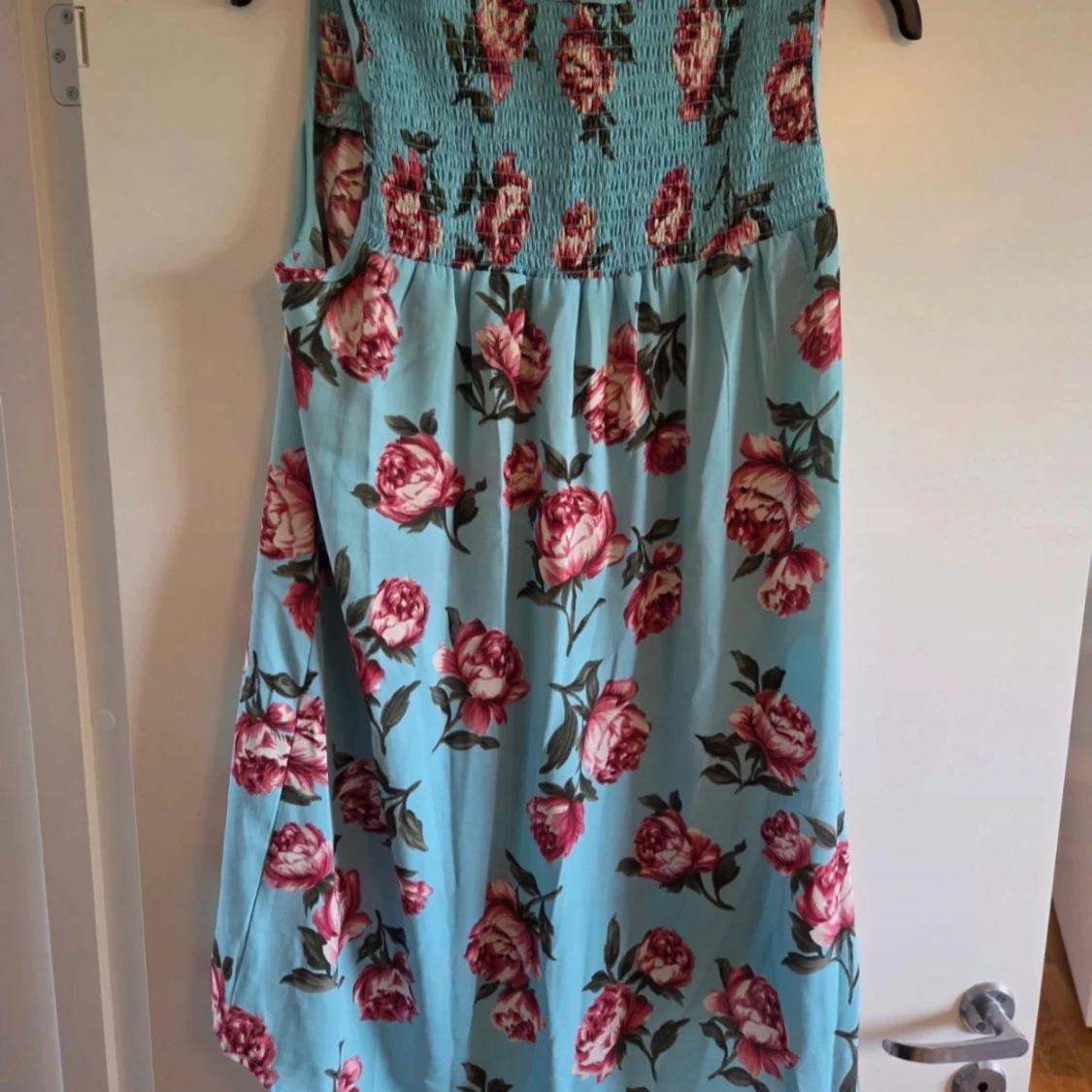 Blommig blå klänning från Mywearwoman - 1